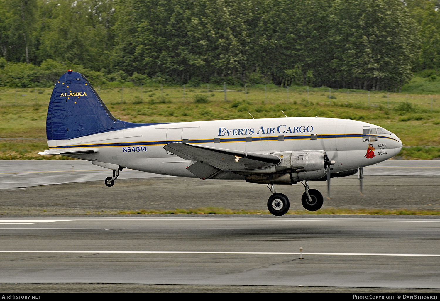 Aircraft Photo of N54514 | Curtiss C-46D Commando | Everts Air Cargo | AirHistory.net #180021