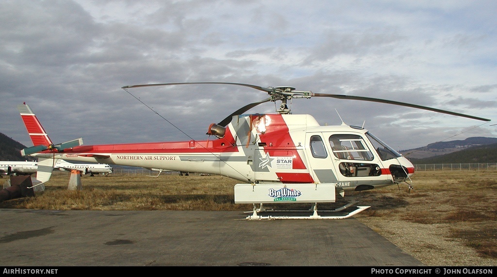 Aircraft Photo of C-FAHE | Eurocopter AS-350B-2 Ecureuil | AirHistory.net #180034