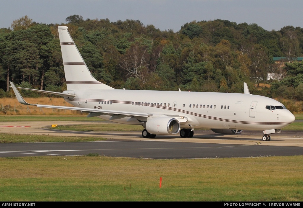 Aircraft Photo of VP-COH | Boeing 737-8DR BBJ2 | PrivatAir | AirHistory.net #180039