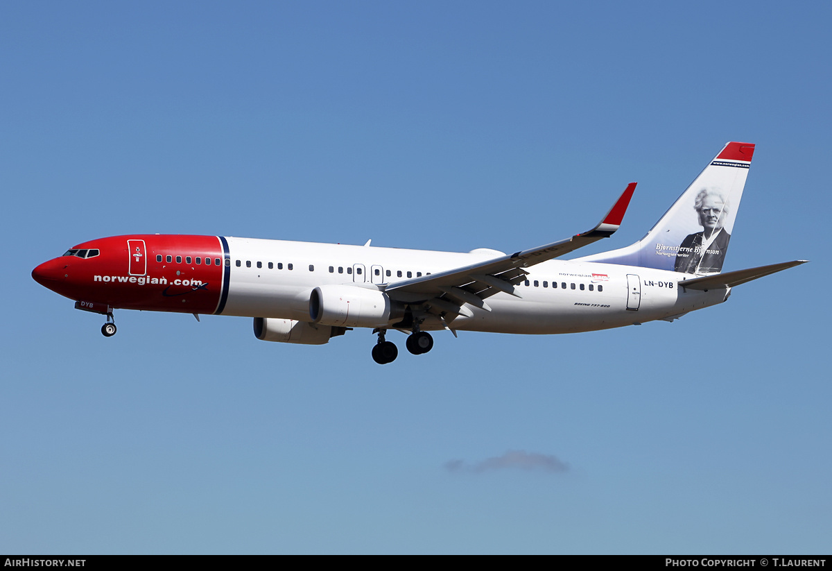 Aircraft Photo of LN-DYB | Boeing 737-8JP | Norwegian | AirHistory.net #180043