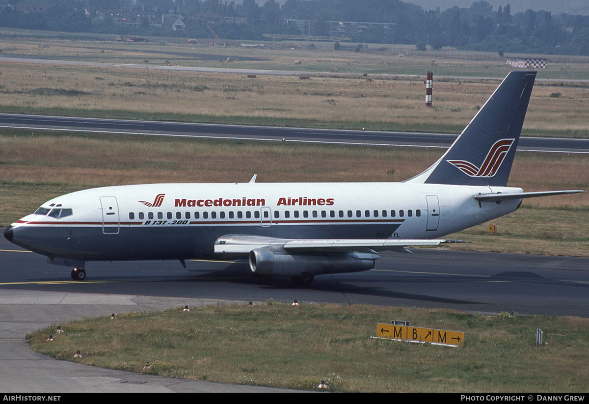 Aircraft Photo of SU-AYL | Boeing 737-266/Adv | MAT - Macedonian Airlines | AirHistory.net #180049