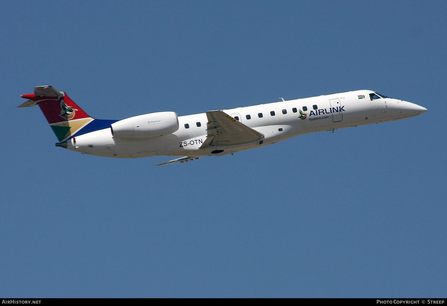 Aircraft Photo of ZS-OTN | Embraer ERJ-135LR (EMB-135LR) | Airlink | AirHistory.net #180056
