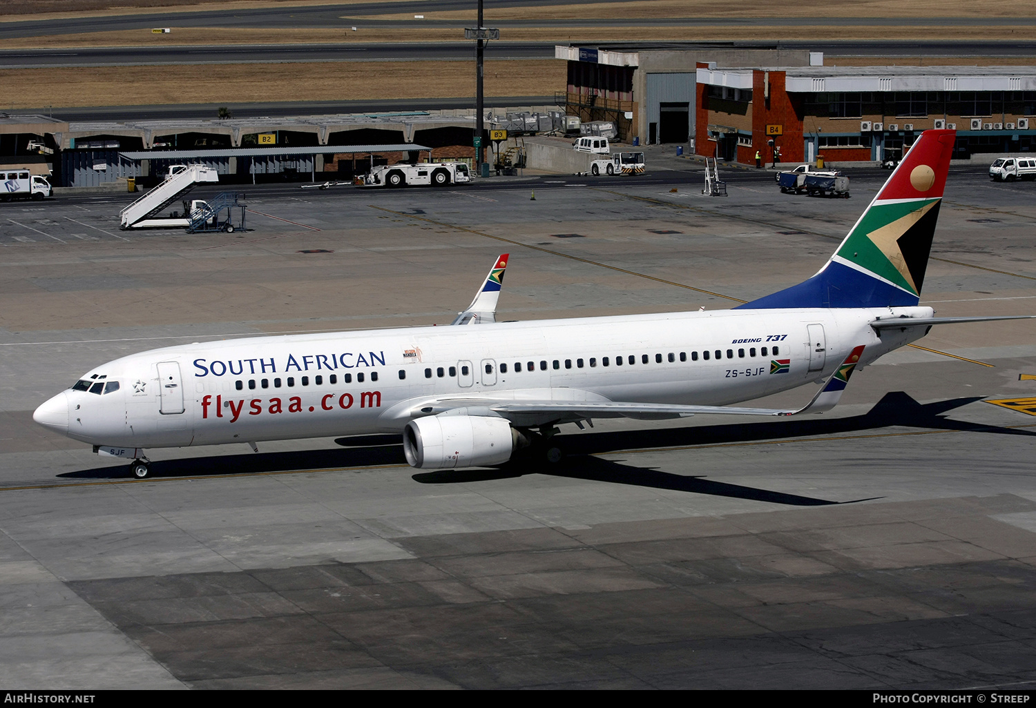 Aircraft Photo of ZS-SJF | Boeing 737-85F | South African Airways | AirHistory.net #180057