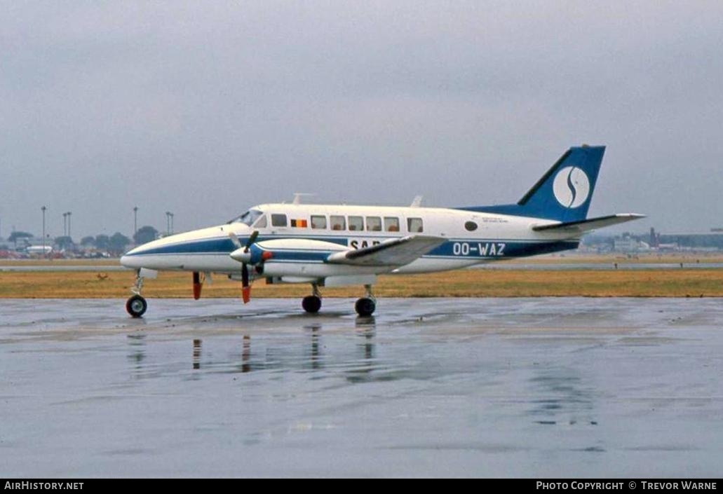 Aircraft Photo of OO-WAZ | Beech 99 Airliner | Sabena | AirHistory.net #180101