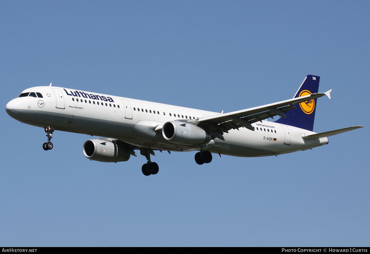 Aircraft Photo of D-AIDN | Airbus A321-231 | Lufthansa | AirHistory.net #180102