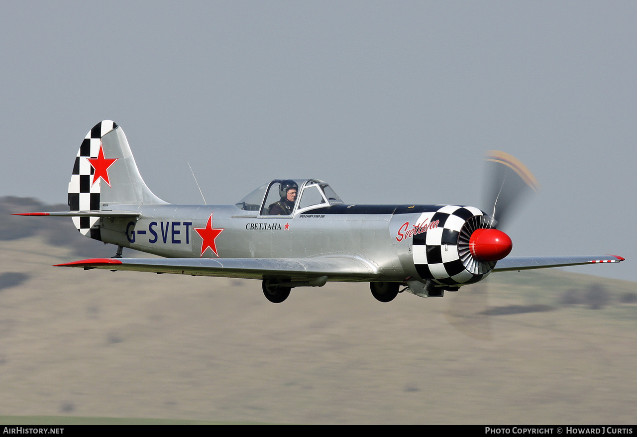 Aircraft Photo of G-SVET | Yakovlev Yak-50 | Soviet Union - Air Force | AirHistory.net #180108