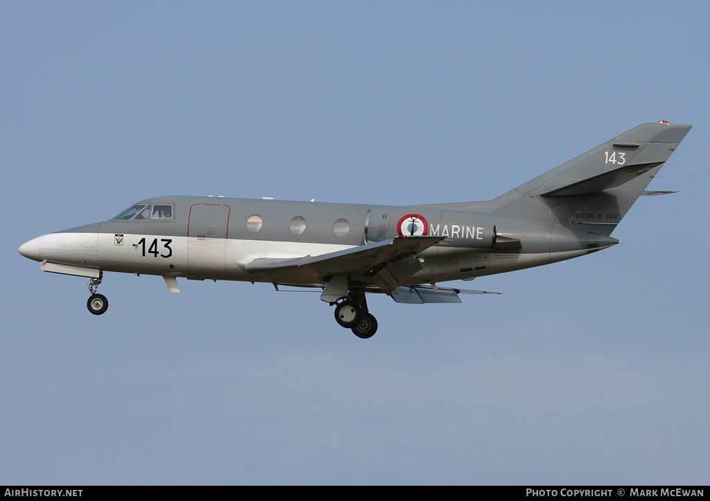 Aircraft Photo of 143 | Dassault Falcon 10MER | France - Navy | AirHistory.net #180132