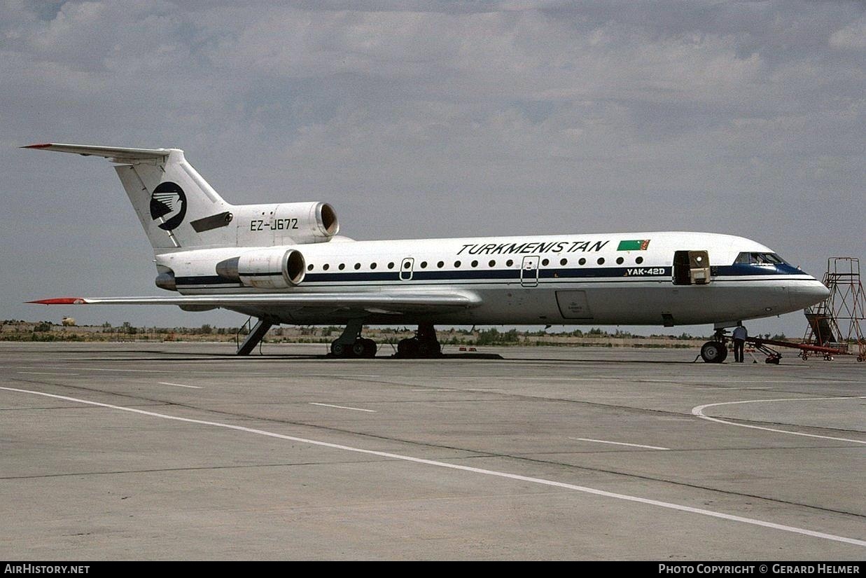 Aircraft Photo of EZ-J672 | Yakovlev Yak-42D | Turkmenistan Airlines | AirHistory.net #180137