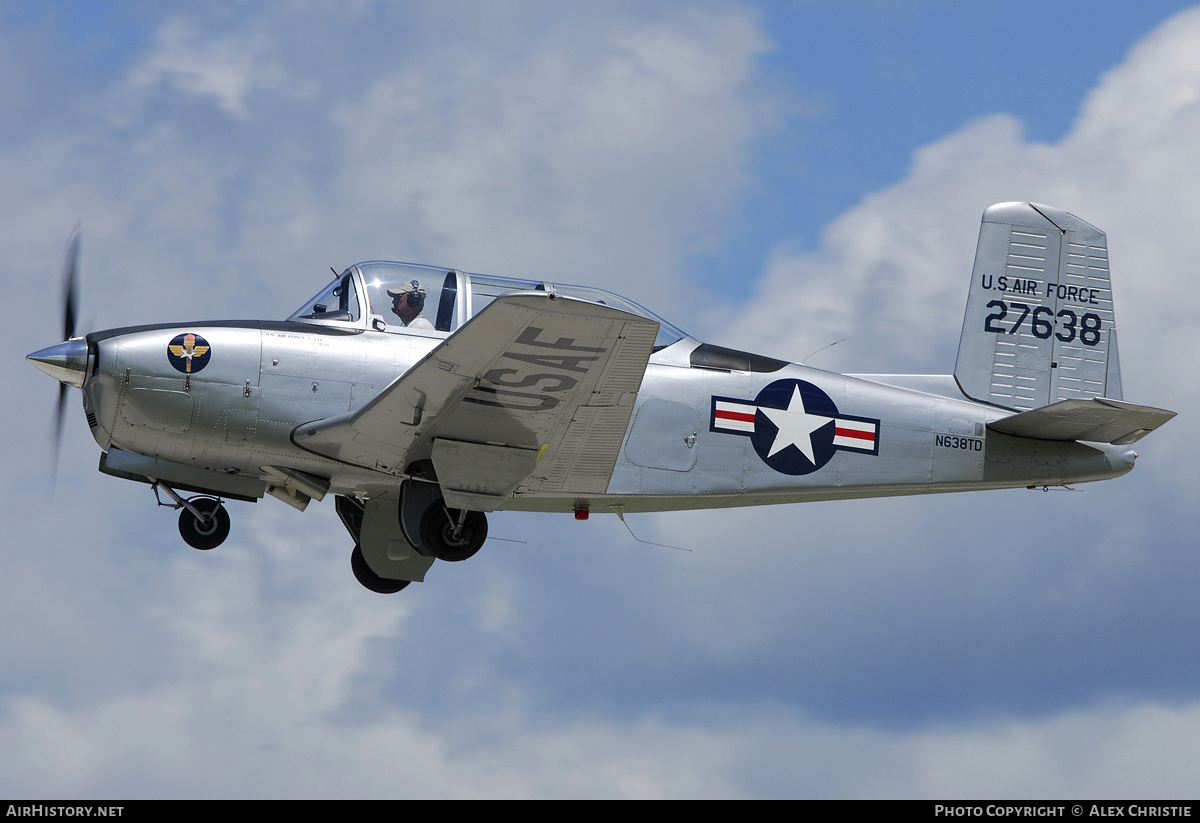Aircraft Photo of N638TD / 27638 | Beech T-34A Mentor | USA - Air Force | AirHistory.net #180140