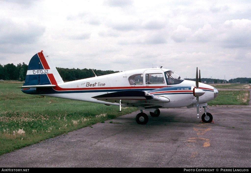Aircraft Photo of C-FDJZ | Piper PA-23-150 Apache | The Best Line | AirHistory.net #180149