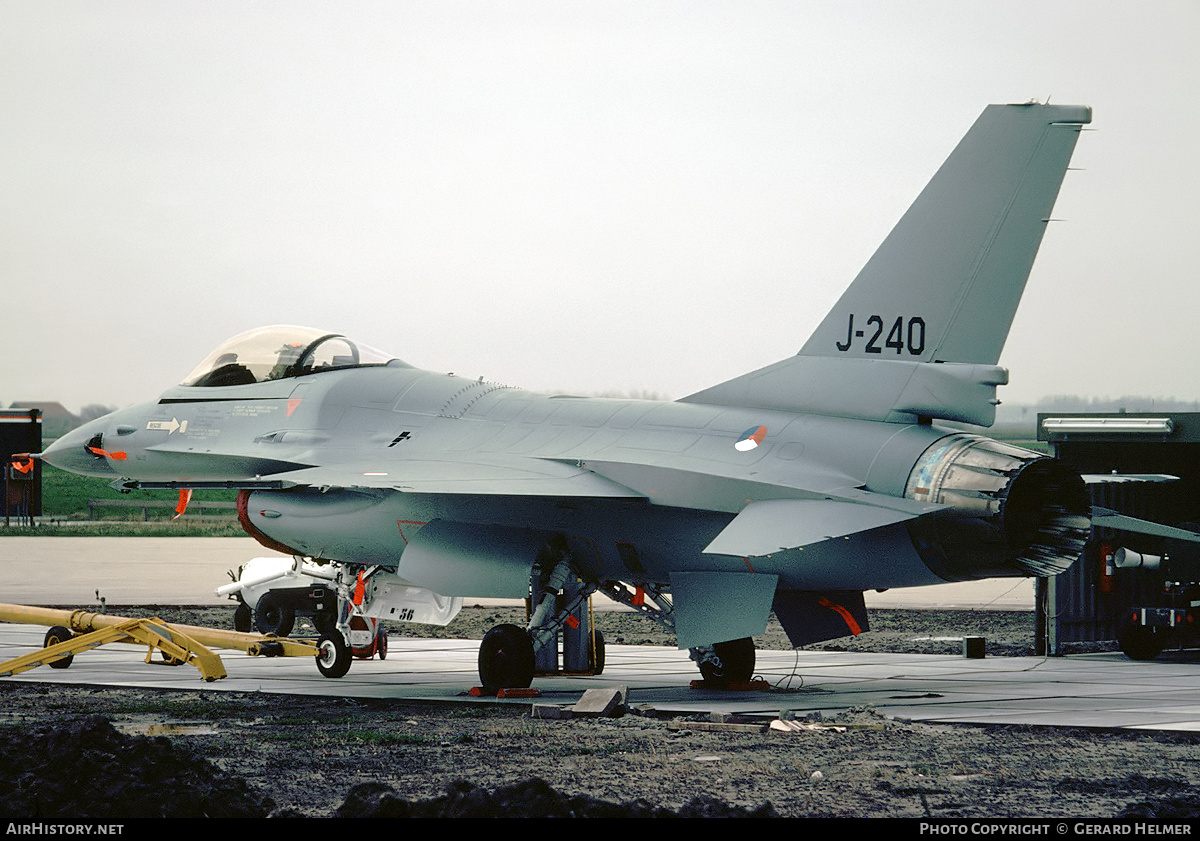 Aircraft Photo of J-240 | General Dynamics F-16A Fighting Falcon | Netherlands - Air Force | AirHistory.net #180180