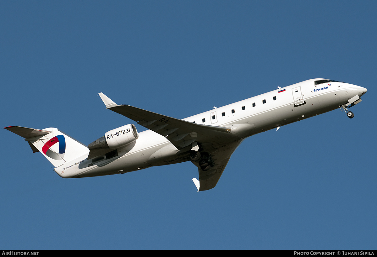 Aircraft Photo of RA-67231 | Bombardier CRJ-200LR (CL-600-2B19) | Severstal Avia | AirHistory.net #180195