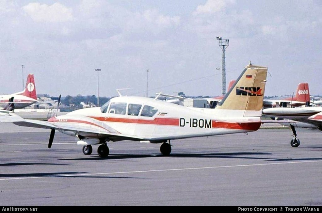 Aircraft Photo of D-IBOM | Piper PA-23-250 Aztec C | WDL Aviation | AirHistory.net #180228