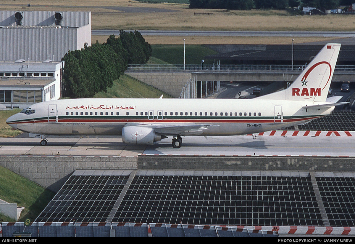 Aircraft Photo of CN-RNC | Boeing 737-4B6 | Royal Air Maroc - RAM | AirHistory.net #180301