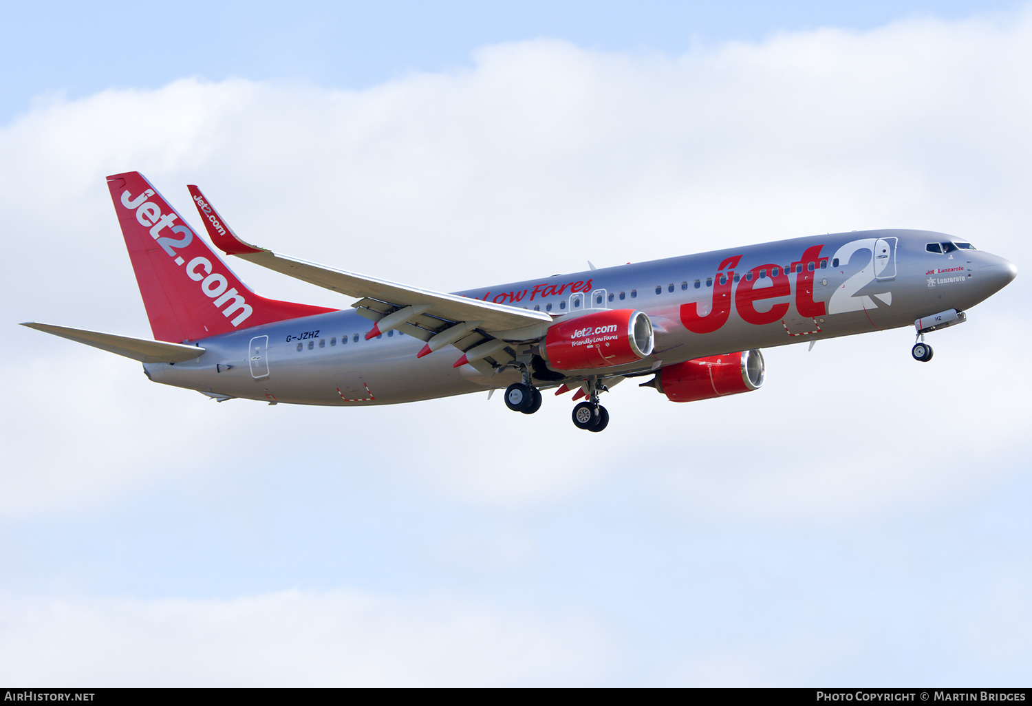 Aircraft Photo of G-JZHZ | Boeing 737-800 | Jet2 | AirHistory.net #180343