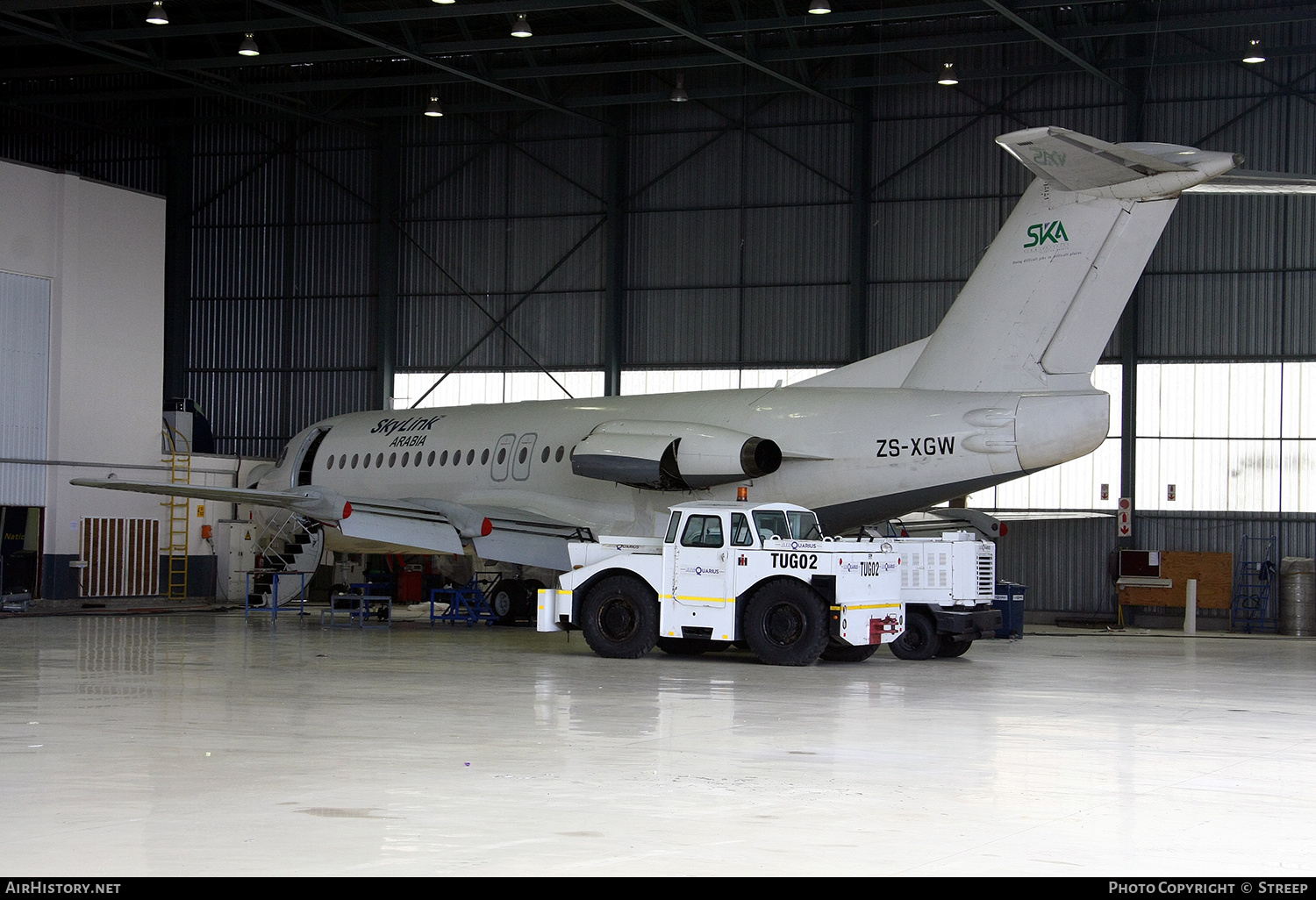 Aircraft Photo of ZS-XGW | Fokker F28-4000 Fellowship | Skylink Arabia | AirHistory.net #180419