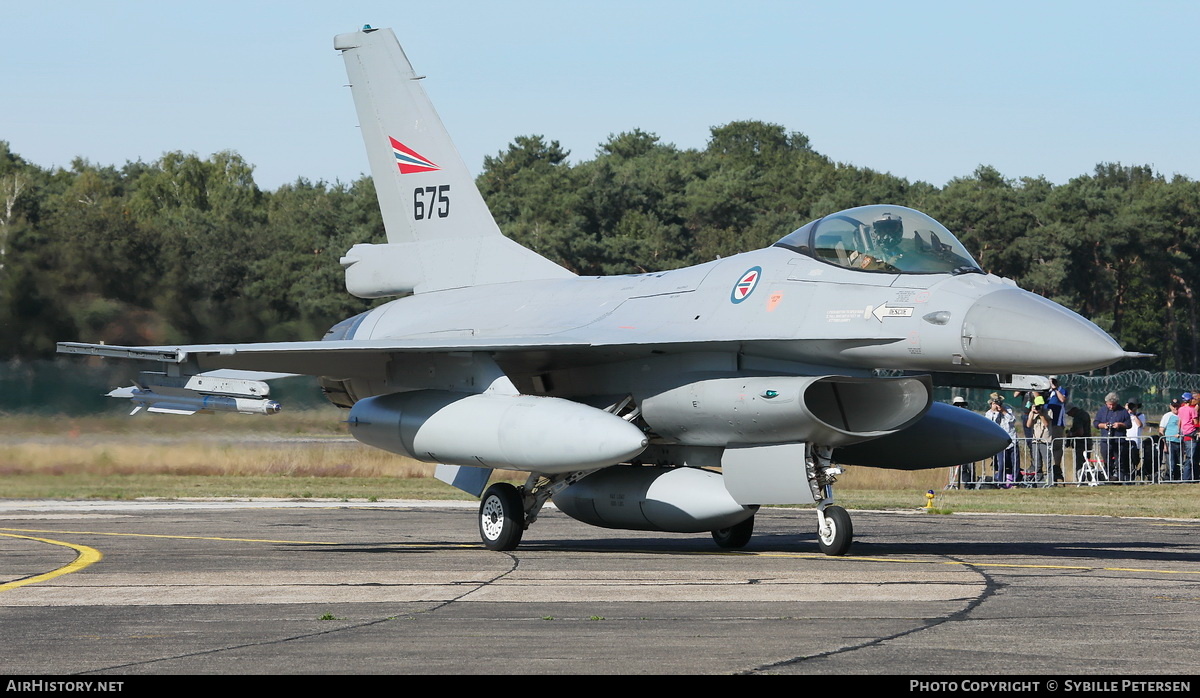 Aircraft Photo of 675 | General Dynamics F-16AM Fighting Falcon | Norway - Air Force | AirHistory.net #180460