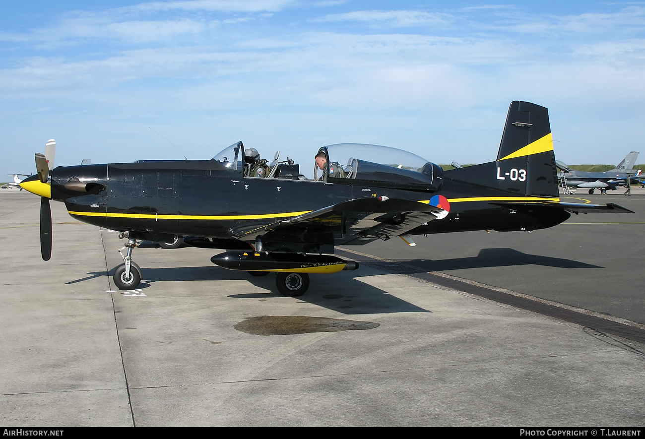 Aircraft Photo of L-03 | Pilatus PC-7 | Netherlands - Air Force | AirHistory.net #180483