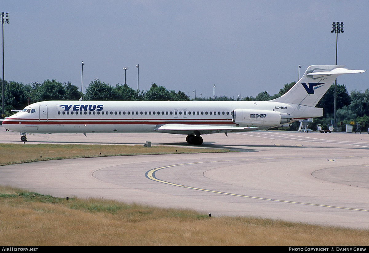 Aircraft Photo of SX-BAW | McDonnell Douglas MD-87 (DC-9-87) | Venus Airlines | AirHistory.net #180500