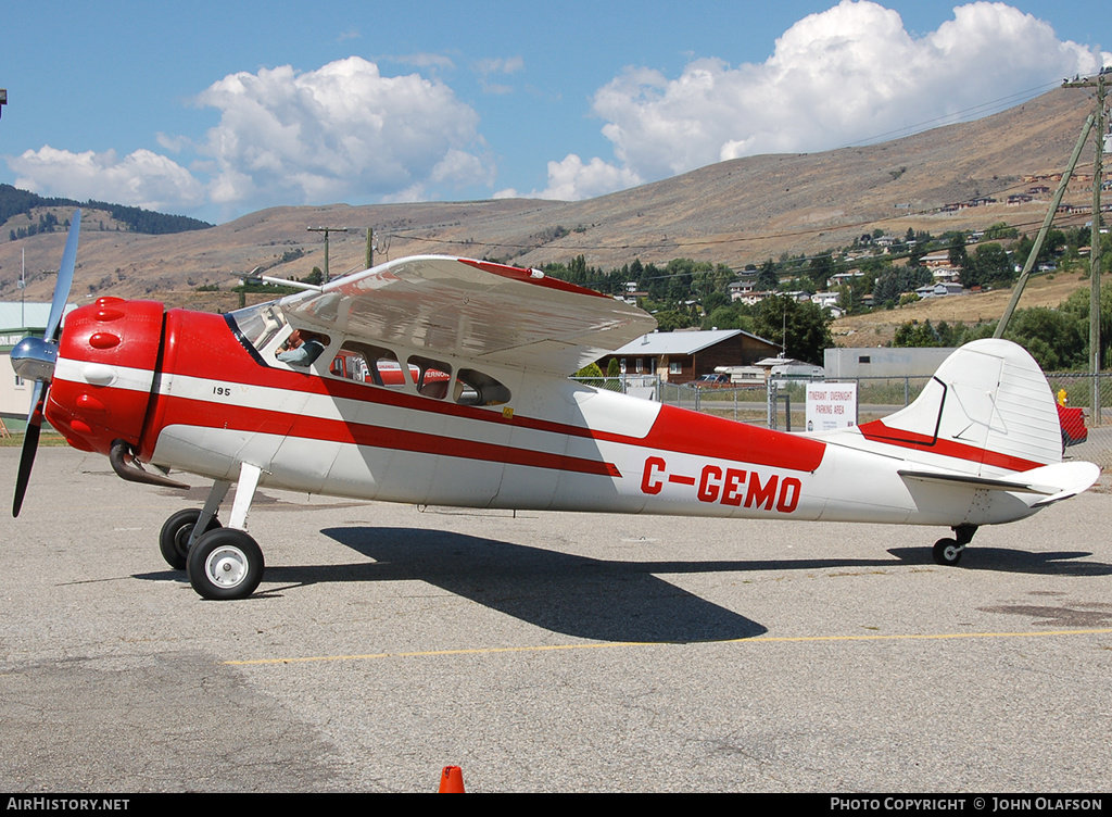 Aircraft Photo of C-GEMO | Cessna 195 | AirHistory.net #180517