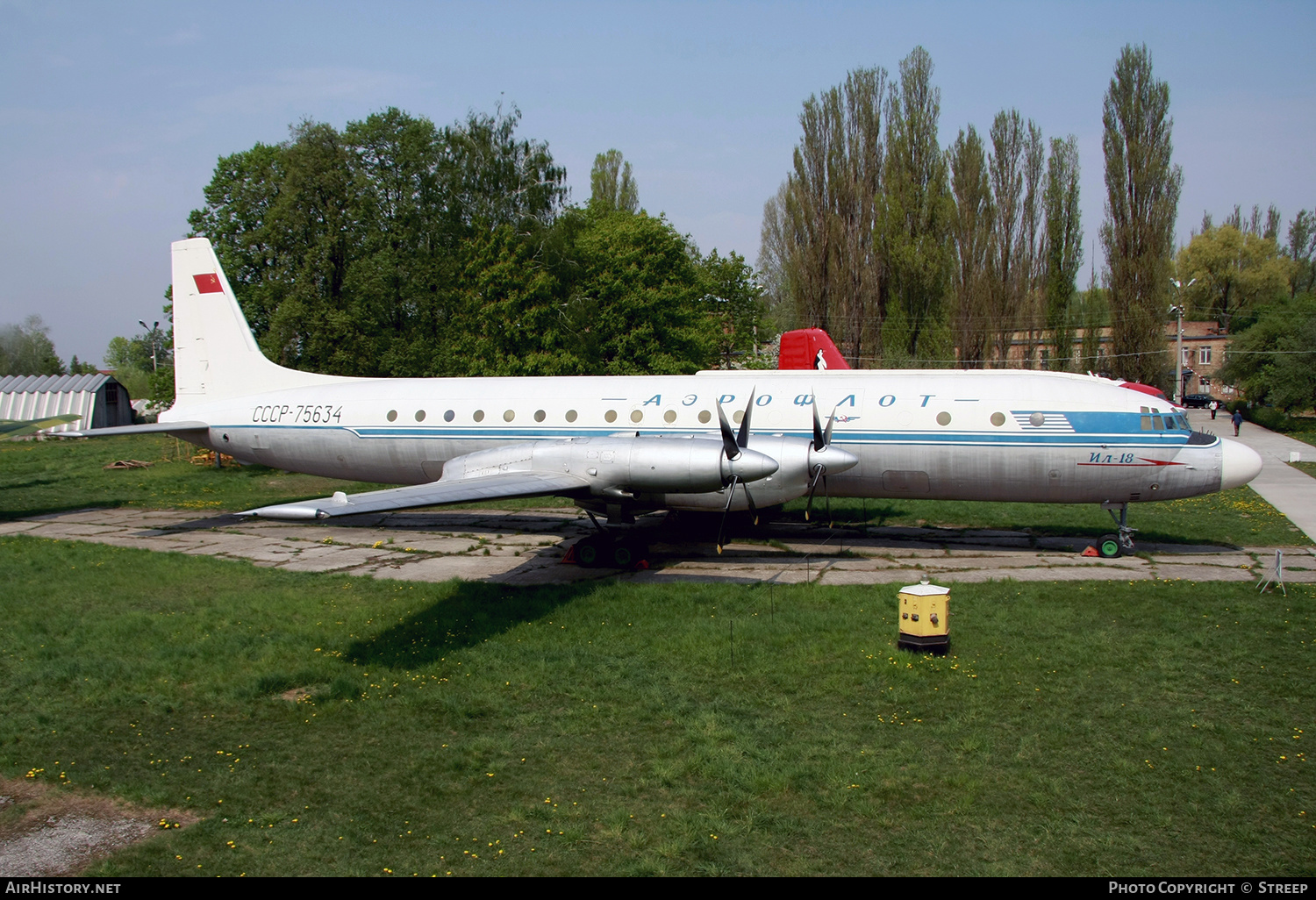 Aircraft Photo of CCCP-75634 | Ilyushin Il-18A | Aeroflot | AirHistory.net #180521