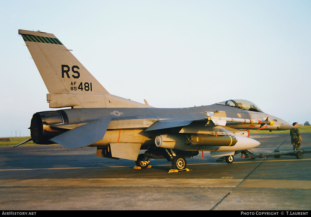 Aircraft Photo of 85-1481 / AF85-481 | General Dynamics F-16C Fighting Falcon | USA - Air Force | AirHistory.net #180533