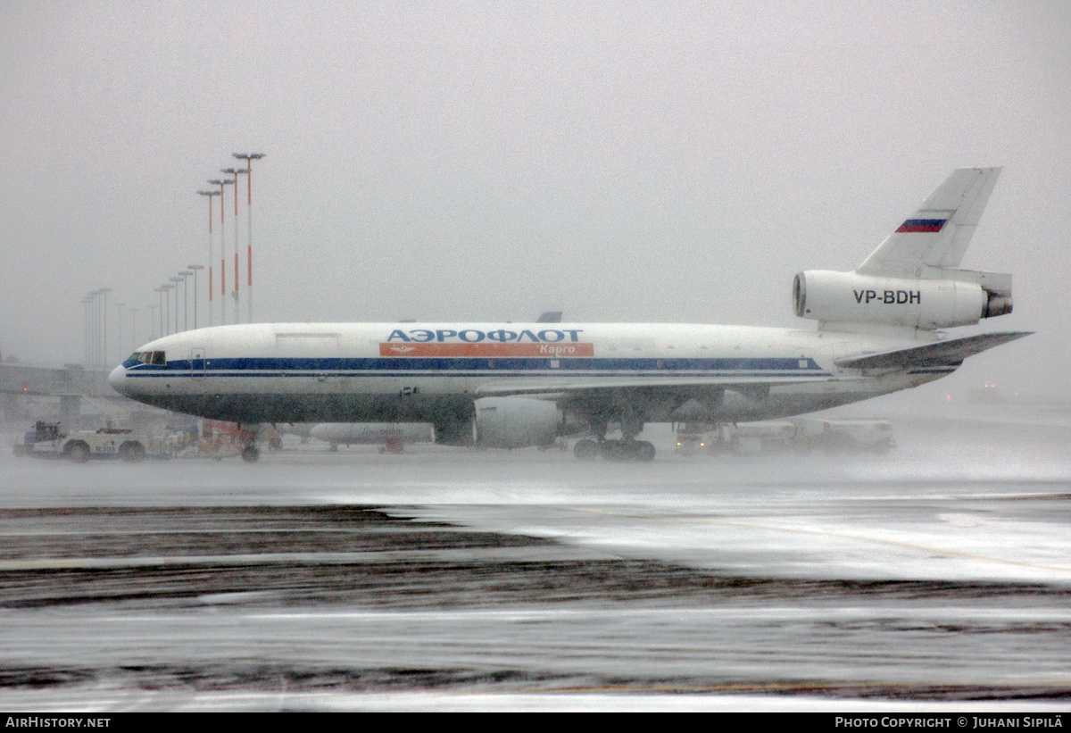 Aircraft Photo of VP-BDH | McDonnell Douglas DC-10-40(F) | Aeroflot - Russian Airlines Cargo | AirHistory.net #180591