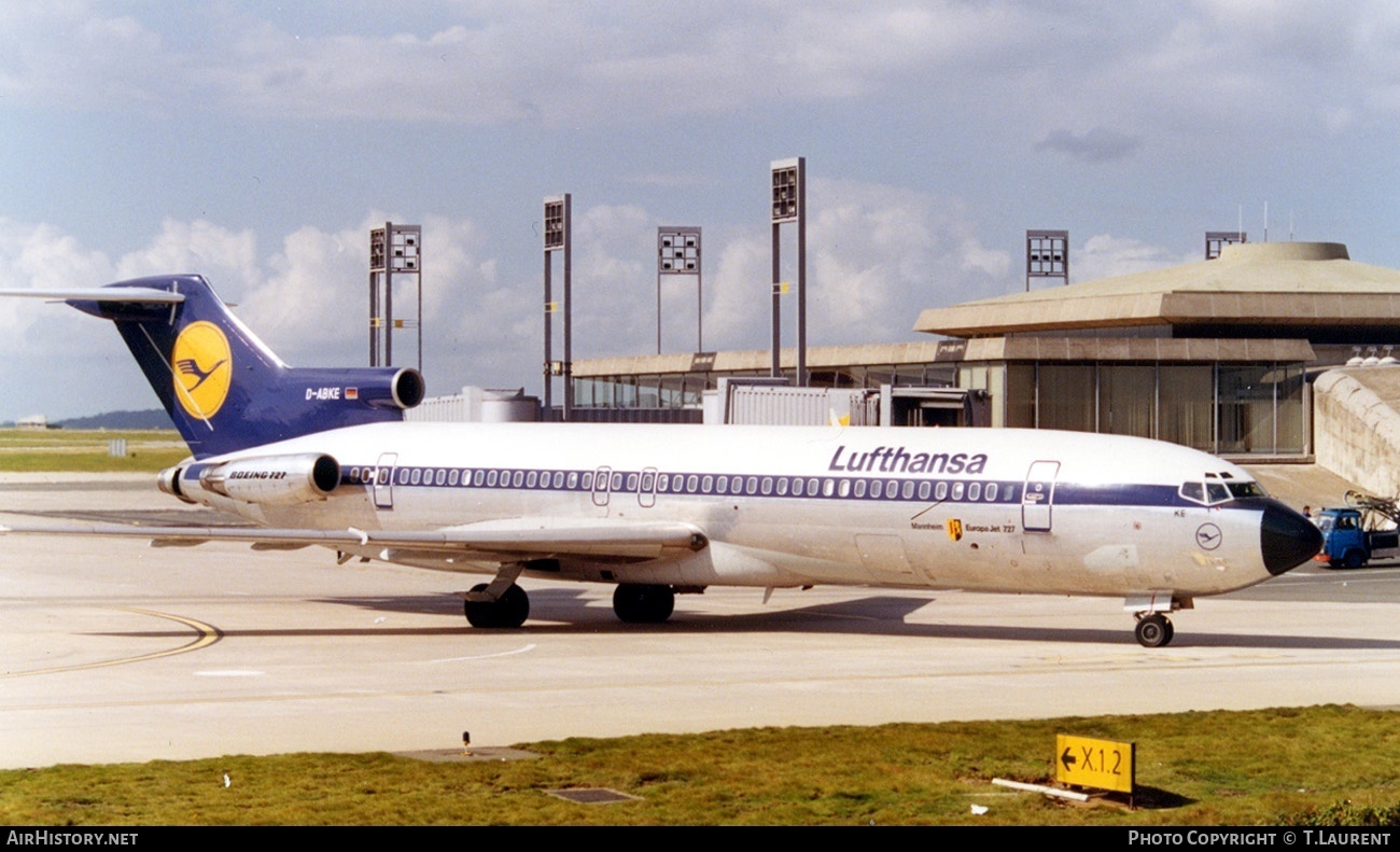 Aircraft Photo of D-ABKE | Boeing 727-230/Adv | Lufthansa | AirHistory.net #180609