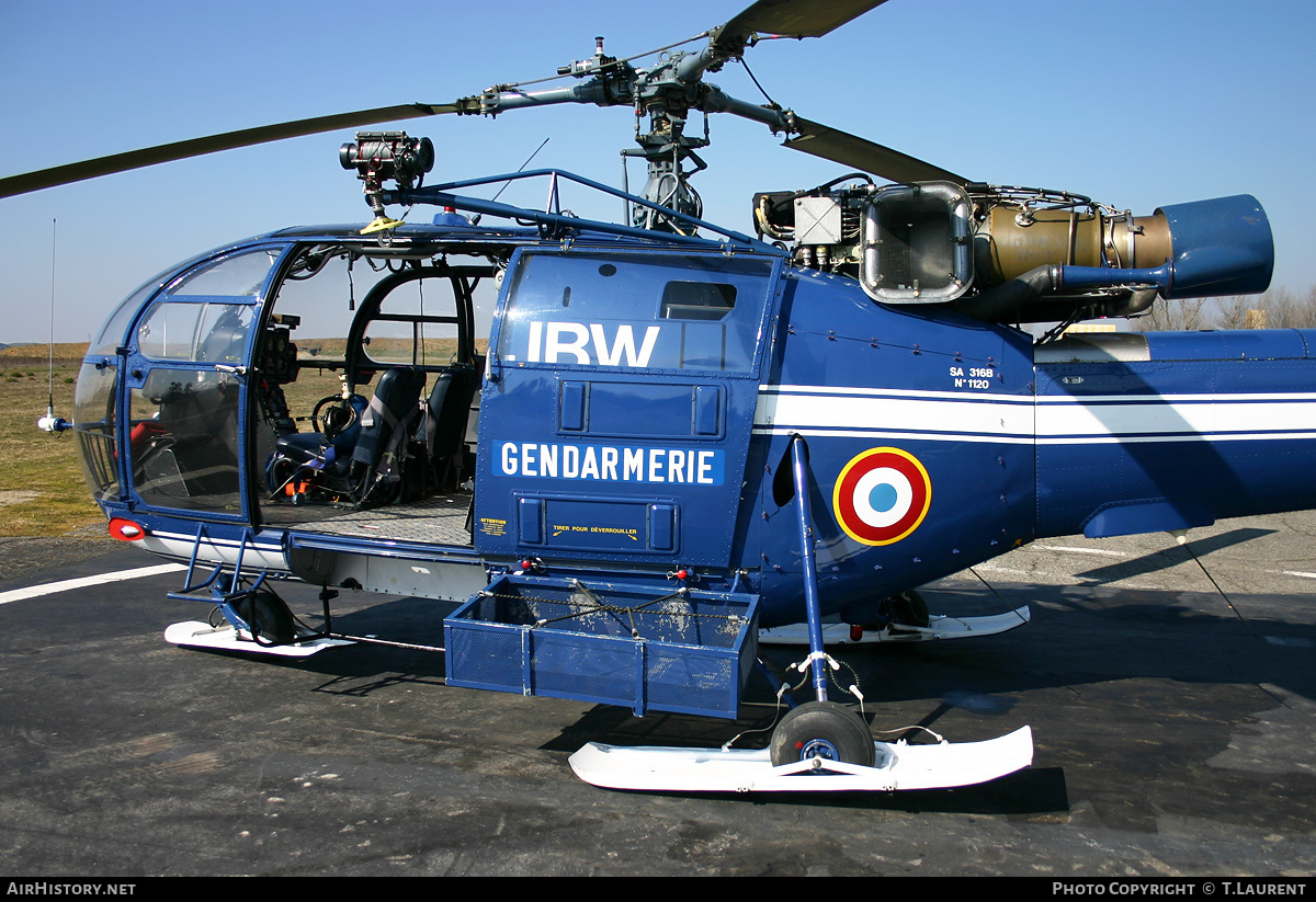 Aircraft Photo of 1120 | Sud SE-3160 Alouette III | France - Gendarmerie | AirHistory.net #180639