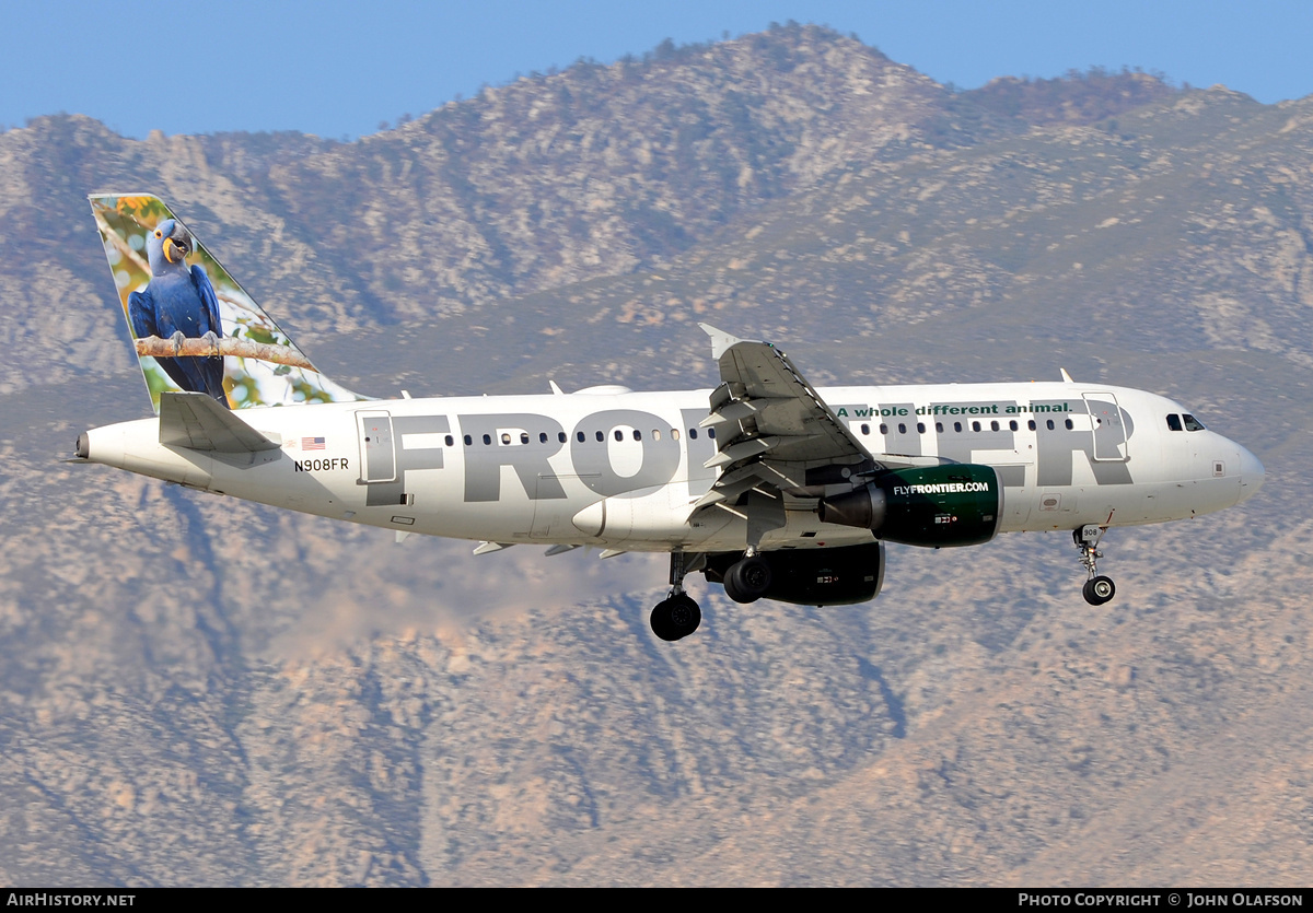 Aircraft Photo of N908FR | Airbus A319-111 | Frontier Airlines | AirHistory.net #180678
