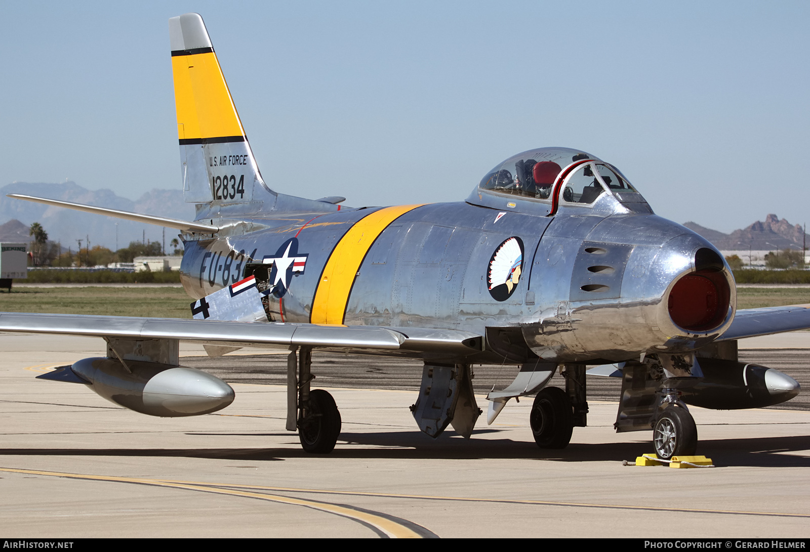 Aircraft Photo of N186AM / NX186AM / 12834 | North American F-86F Sabre | USA - Air Force | AirHistory.net #180690