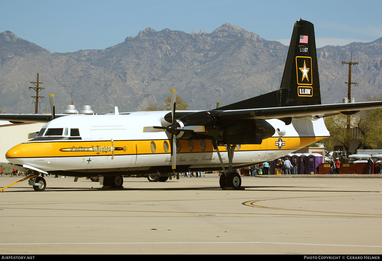 Aircraft Photo of 85-1607 / 51607 | Fokker C-31A Troopship (F27-400M) | USA - Army | AirHistory.net #180695