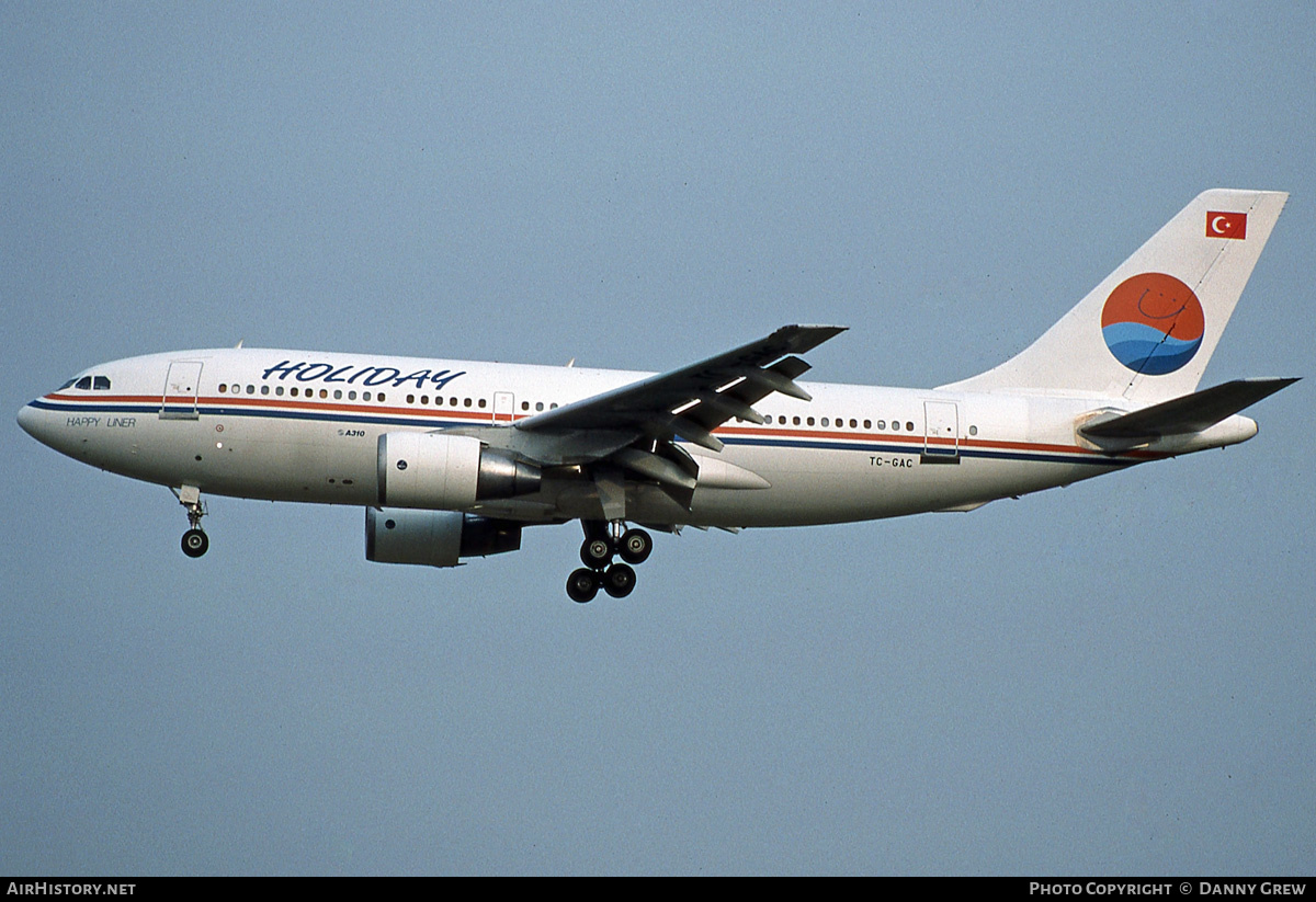 Aircraft Photo of TC-GAC | Airbus A310-222 | Holiday Airlines | AirHistory.net #180696