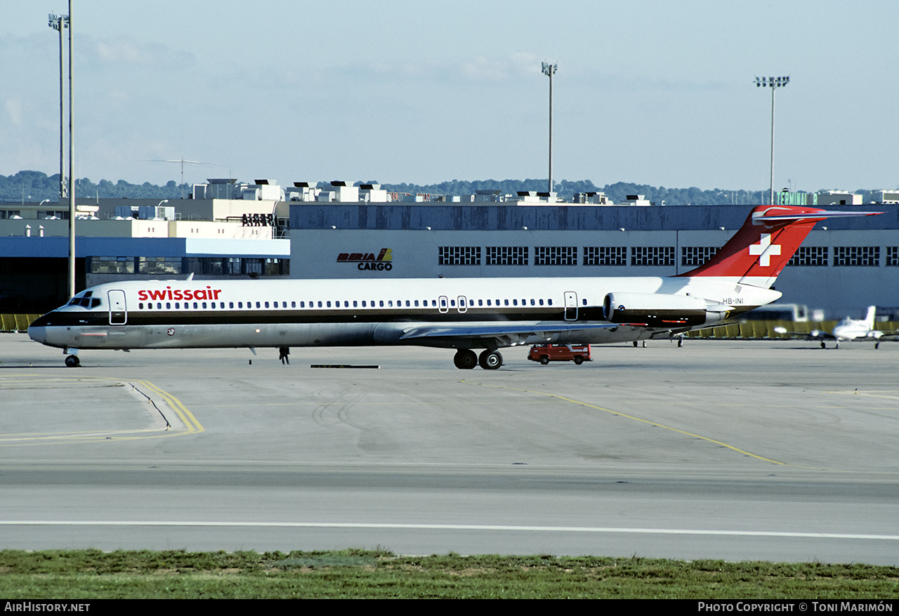 Aircraft Photo of HB-INI | McDonnell Douglas MD-81 (DC-9-81) | Swissair | AirHistory.net #180750