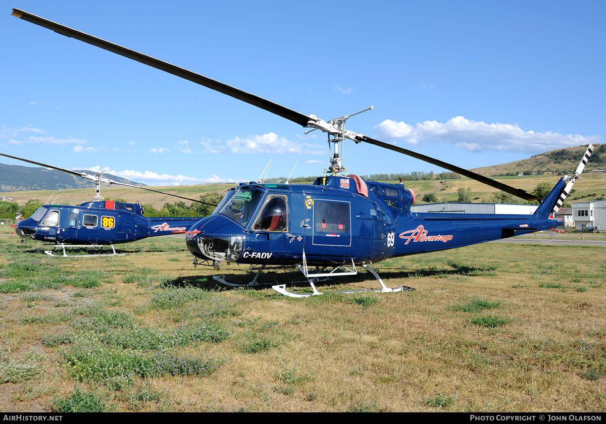 Aircraft Photo of C-FADV | Bell 204B | Advantage Helicopters | AirHistory.net #180858
