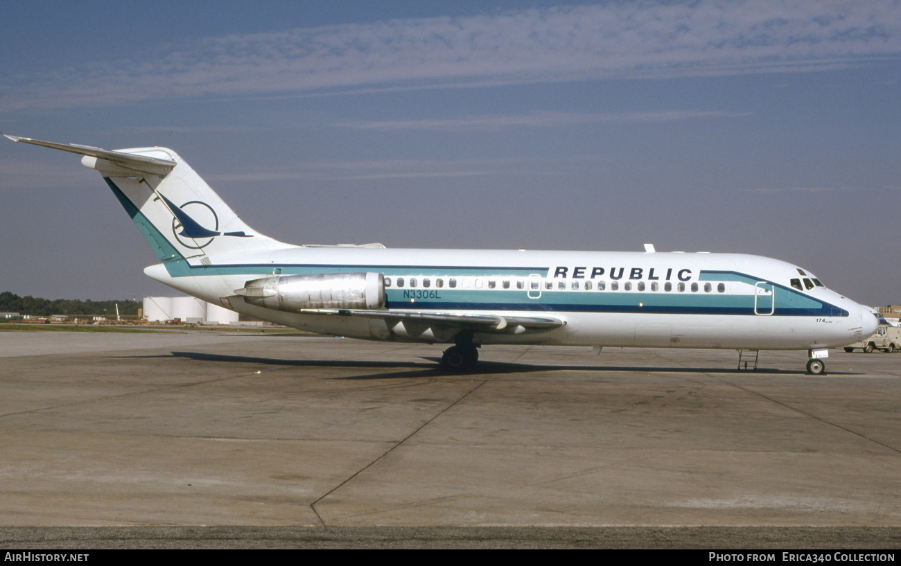 Aircraft Photo of N3306L | Douglas DC-9-14 | Republic Airlines | AirHistory.net #180863