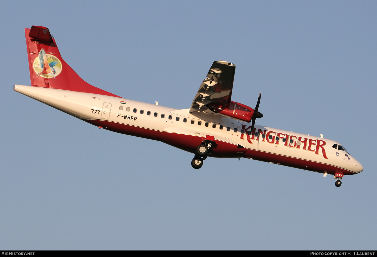 Aircraft Photo of F-WWEP | ATR ATR-72-500 (ATR-72-212A) | Kingfisher Airlines | AirHistory.net #180889