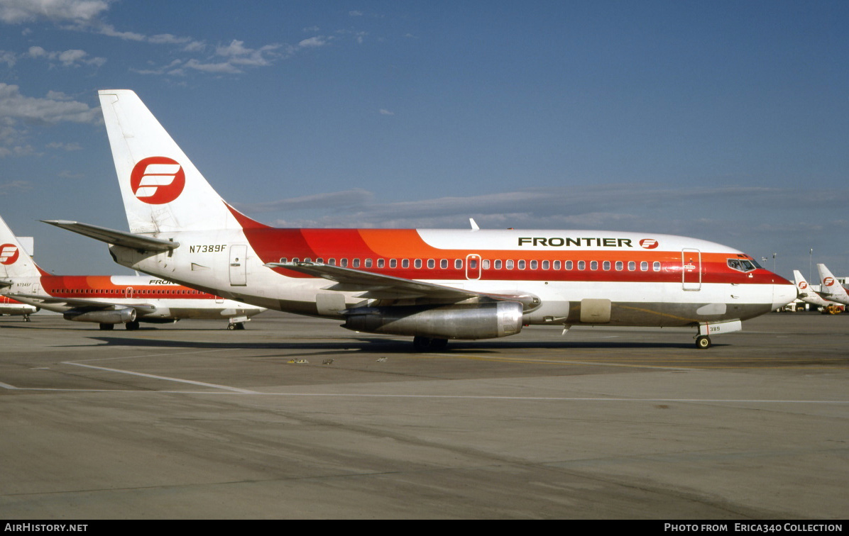 Aircraft Photo of N7389F | Boeing 737-222 | Frontier Airlines | AirHistory.net #180911