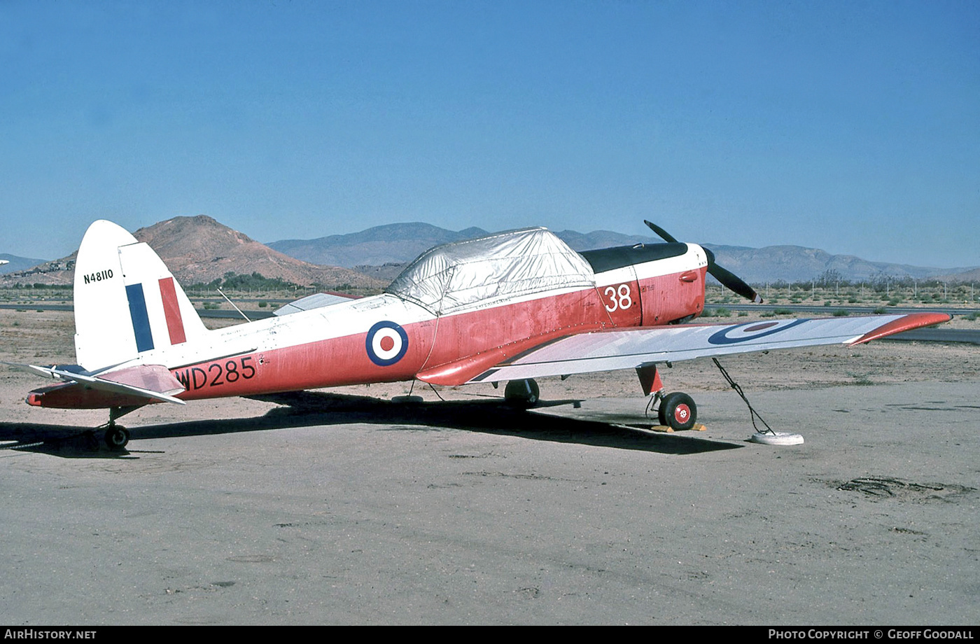 Aircraft Photo of N48110 / WD285 | De Havilland DHC-1 Chipmunk T10 | UK - Air Force | AirHistory.net #181001