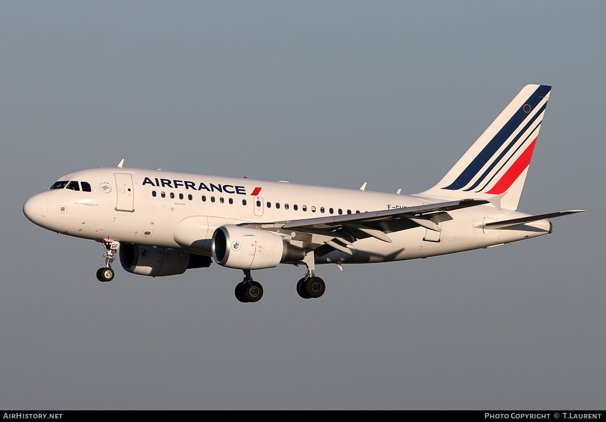 Aircraft Photo of F-GUGF | Airbus A318-111 | Air France | AirHistory.net #181041