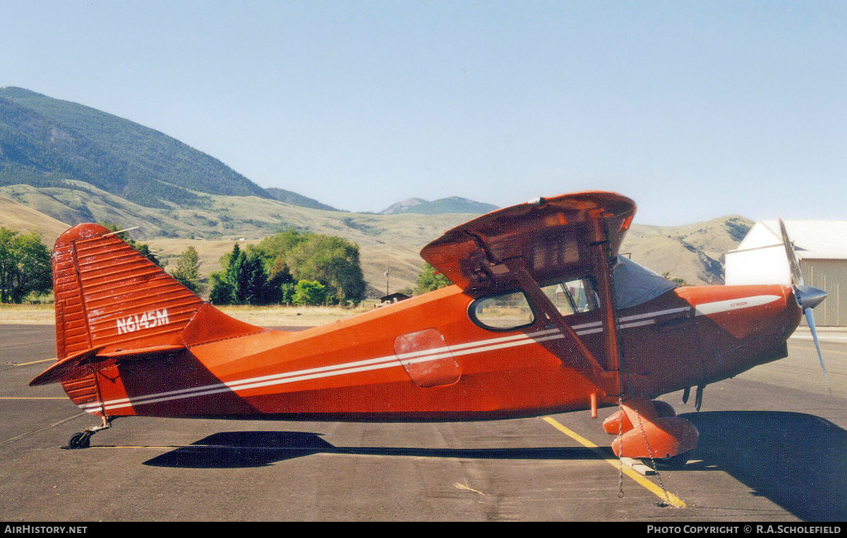 Aircraft Photo of N6145M | Stinson 108-3 Voyager | AirHistory.net #181042