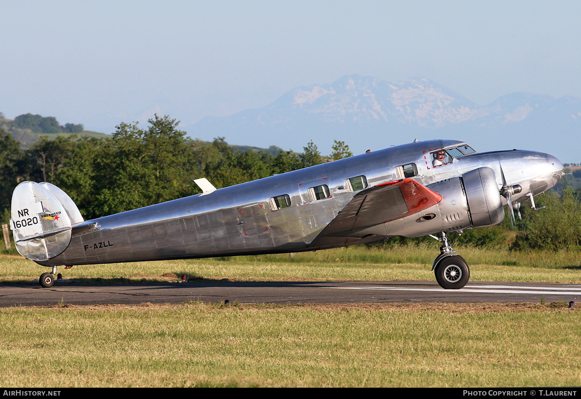 Aircraft Photo of F-AZLL / NR16020 | Lockheed 12-A Electra Junior | AirHistory.net #181054