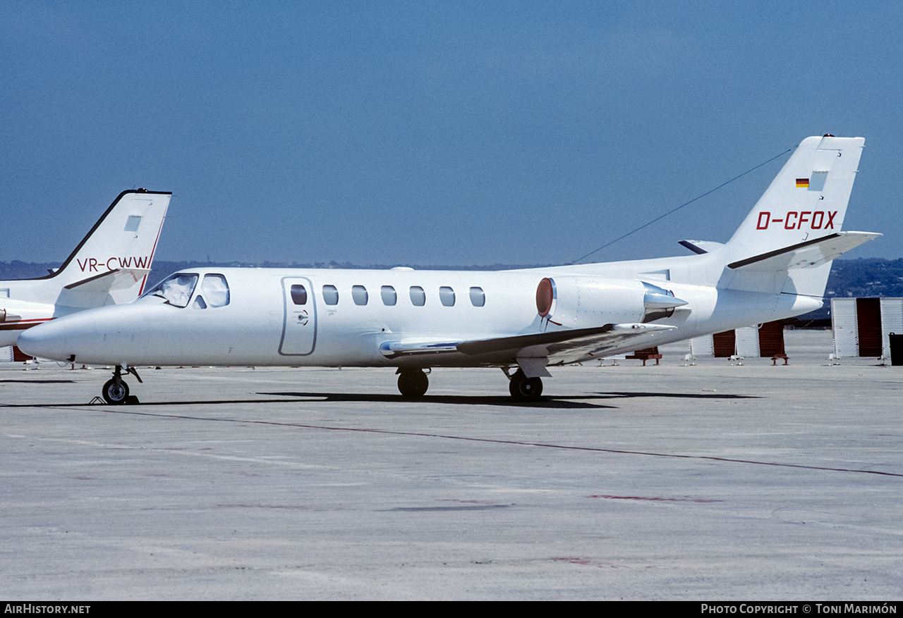 Aircraft Photo of D-CFOX | Cessna 560 Citation Ultra | AirHistory.net #181107