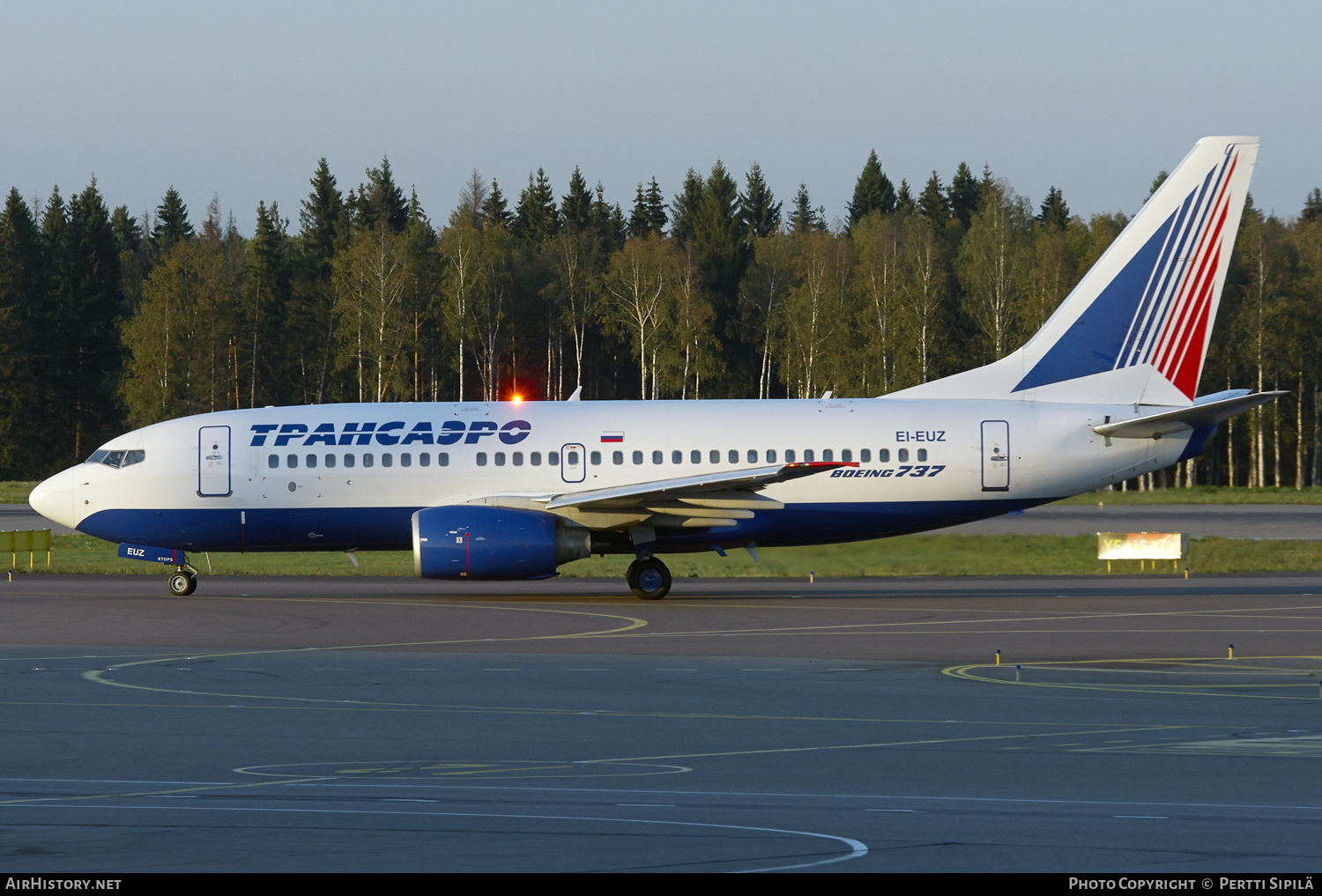 Aircraft Photo of EI-EUZ | Boeing 737-7Q8 | Transaero Airlines | AirHistory.net #181138