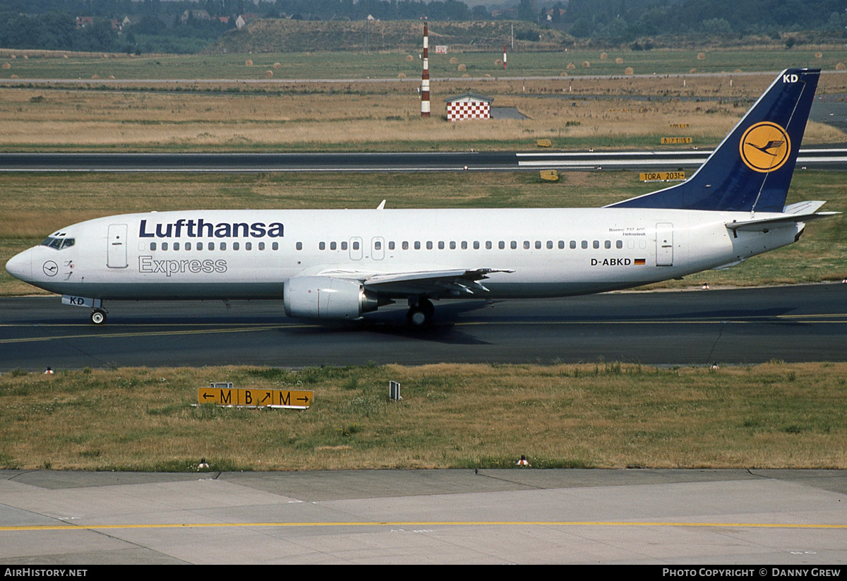 Aircraft Photo of D-ABKD | Boeing 737-430 | Lufthansa Express | AirHistory.net #181141