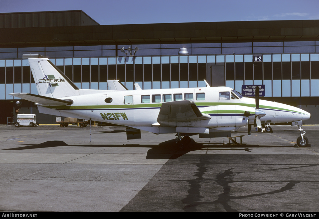 Aircraft Photo of N21FW | Beech 99A Airliner | Cascade Airways | AirHistory.net #181176