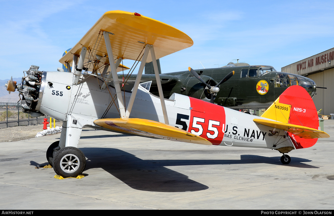 Aircraft Photo of N63555 | Boeing N2S-3 Kaydet (B75N1) | AirHistory.net #181206