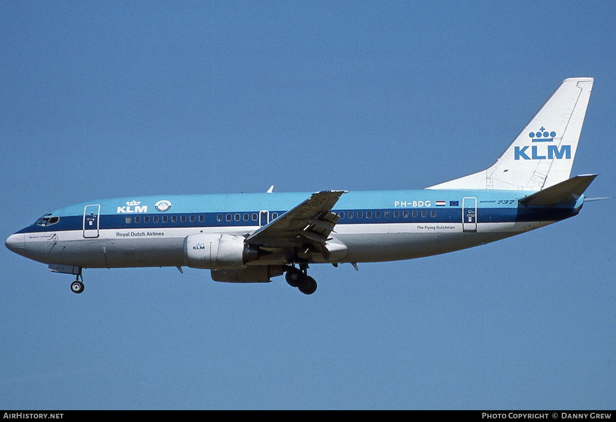 Aircraft Photo of PH-BDG | Boeing 737-306 | KLM - Royal Dutch Airlines | AirHistory.net #181221