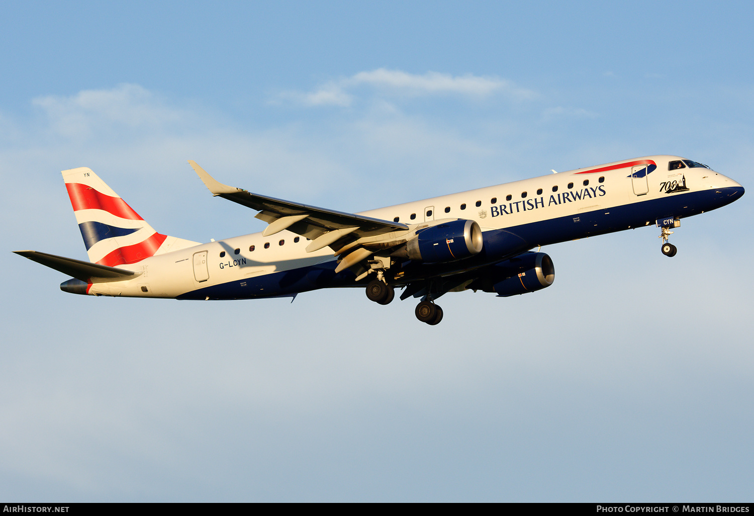Aircraft Photo of G-LCYN | Embraer 190SR (ERJ-190-100SR) | British Airways | AirHistory.net #181238