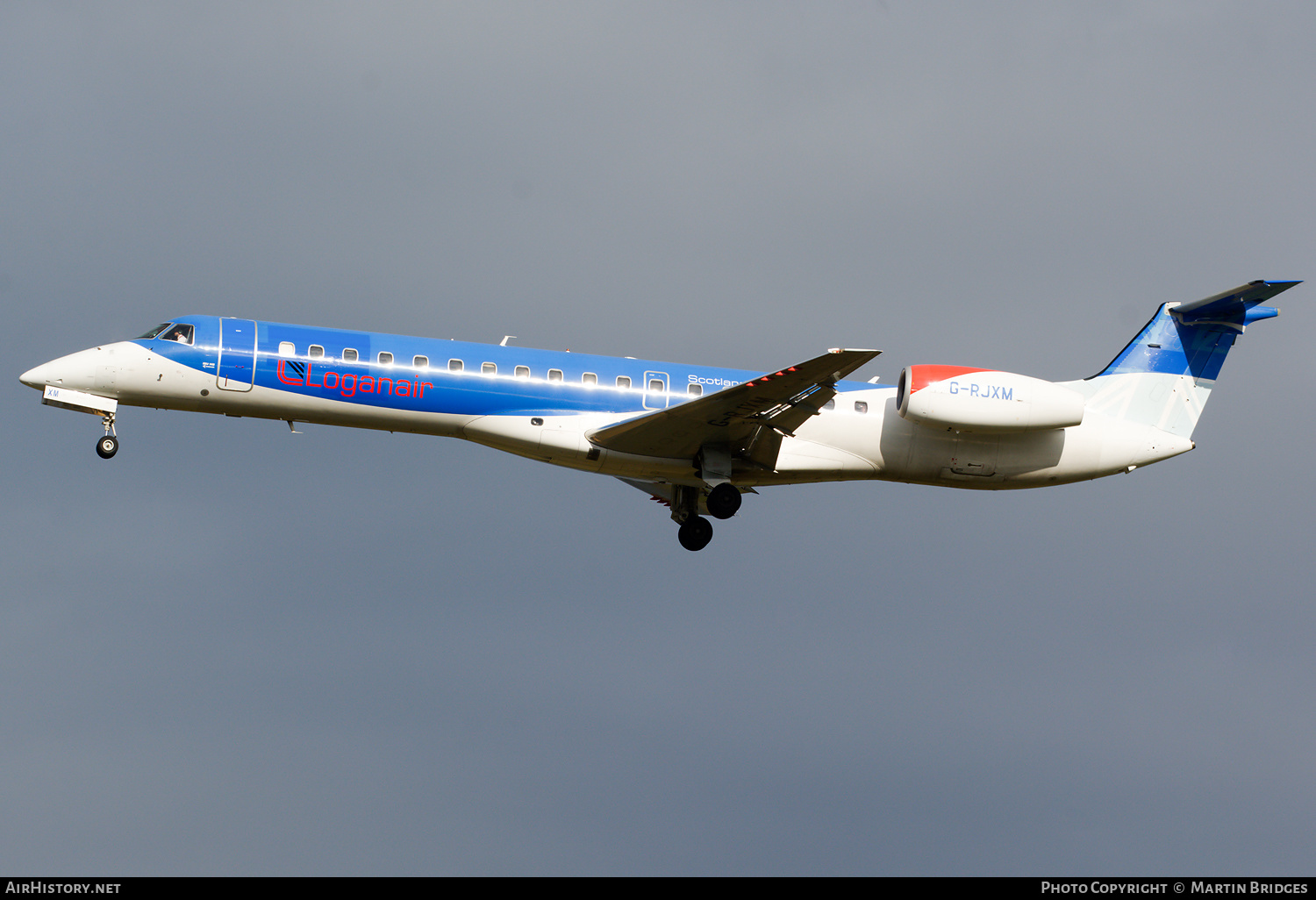 Aircraft Photo of G-RJXM | Embraer ERJ-145MP (EMB-145MP) | Loganair | AirHistory.net #181242